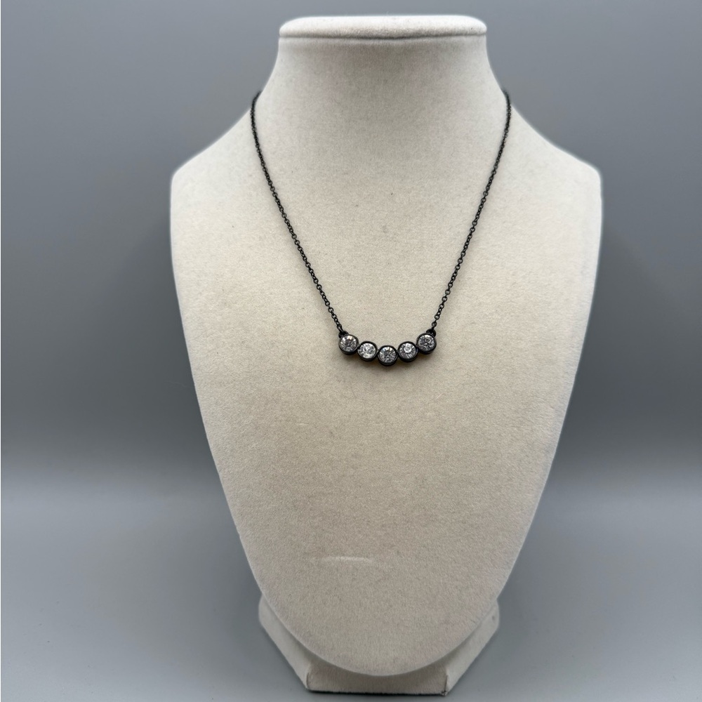 Lia Sophia Gun Metal Necklace